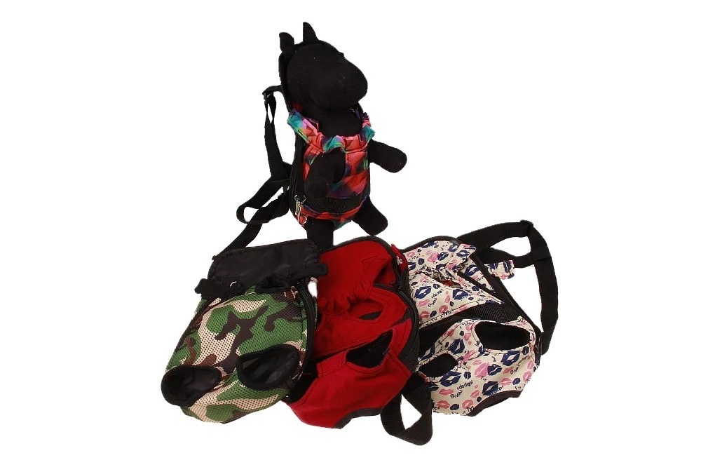 Pet Travel Carrier Bag Durable and washable Pet Dog Carrier Shoulder Backpack Mesh Camouflage Outdoor Travel Breathable Handle B