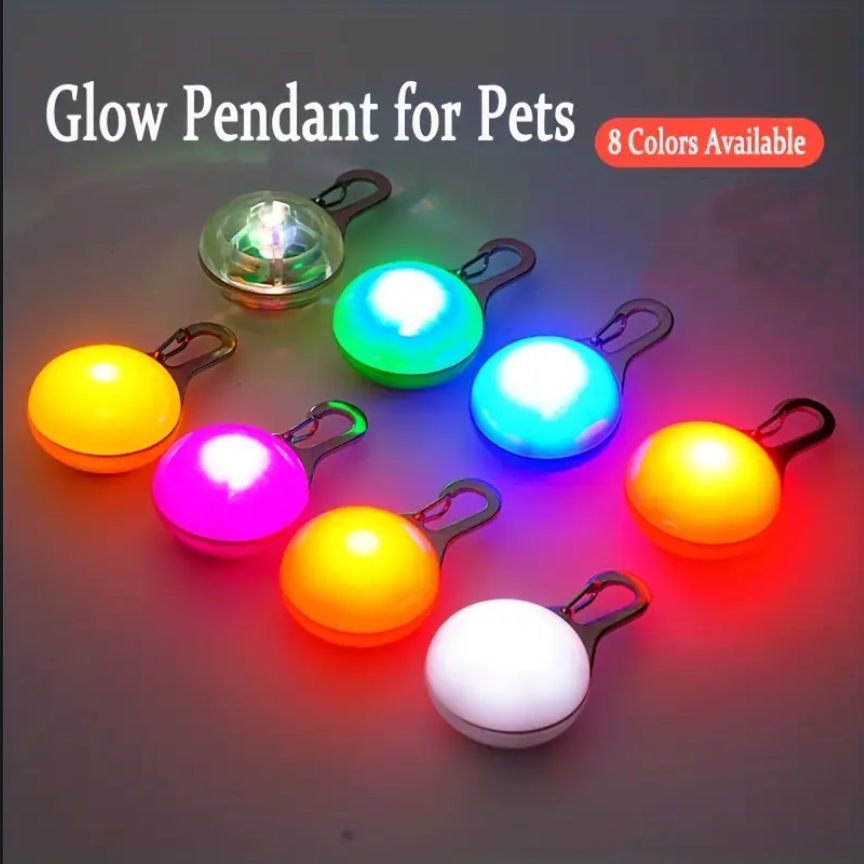 LED Dog Pendant - Bright and Visible for Safety at Night, Anti Lost Small Night Running Jogging Safety Clip