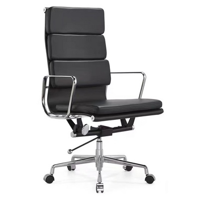 Popular design high back black leather office chairs adjustable revolving executive task office chair