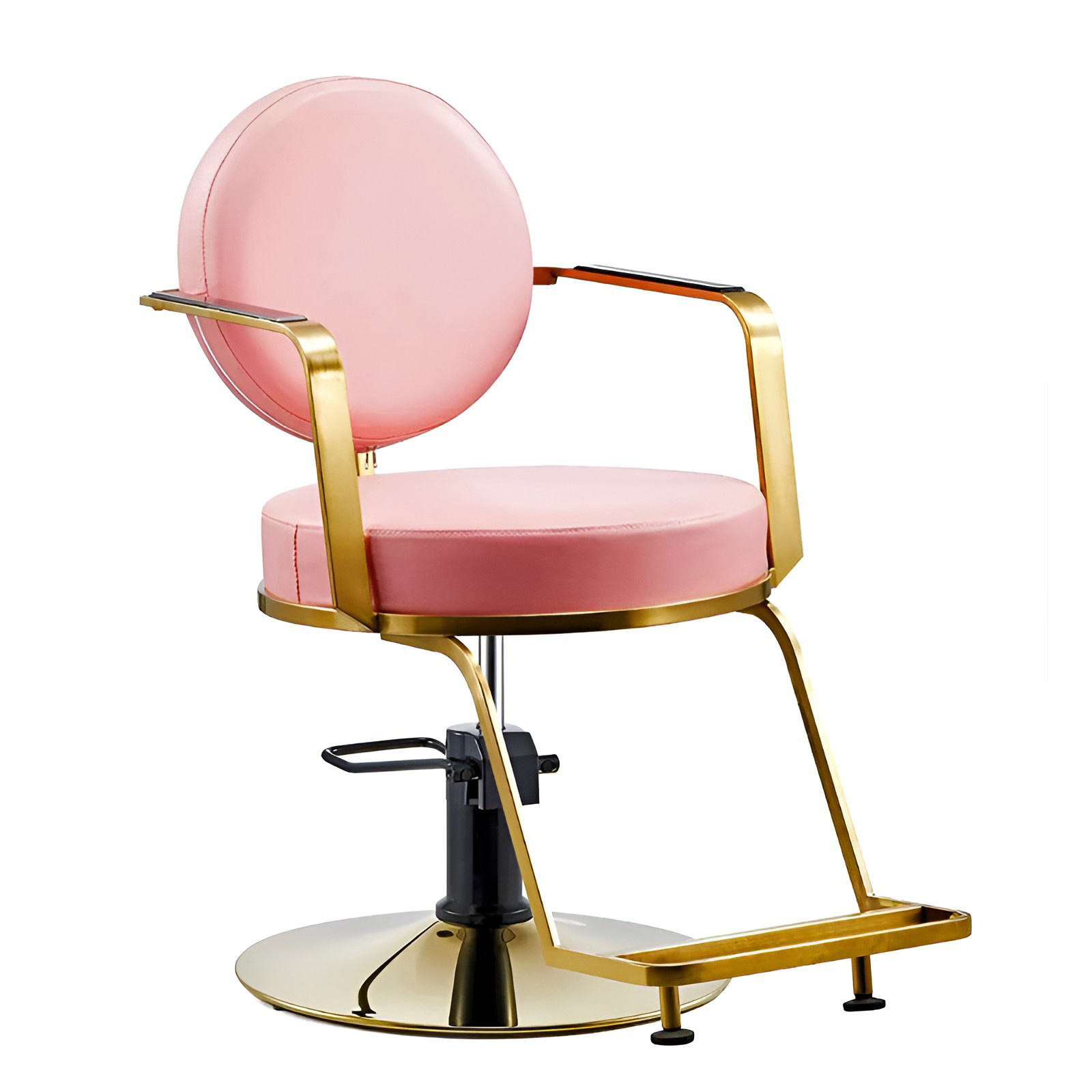 high quality salon furniture styling pink barber chair modern beauty gold salon chair for sale