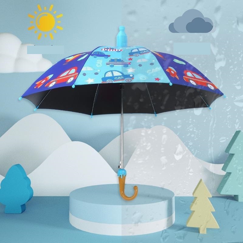 Cute cartoon umbrella Long Handle Child Umbrella For Kids travel camping go to school