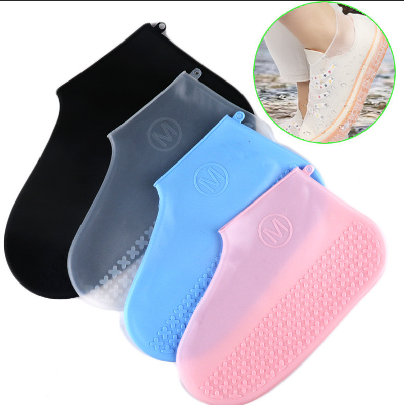 Waterproof Shoe Cover Rain Boots Reusable Silicone Rubber Rain Shoe Cover Hot Sale Silicone Unisex Midi Rain Boots Baby Custom