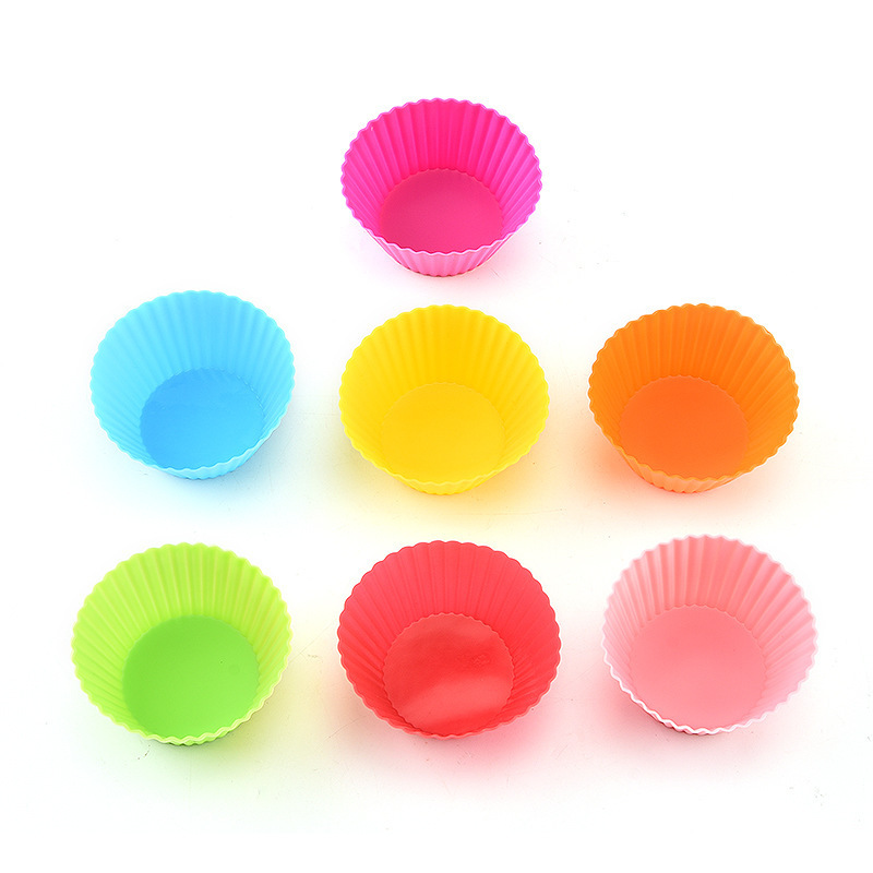 Custom Wholesale Silicone Cake Cup Mould Baking Cup Liners 36 Pieces Safe Reusable Food Grade Nonstick Cake Mould Set