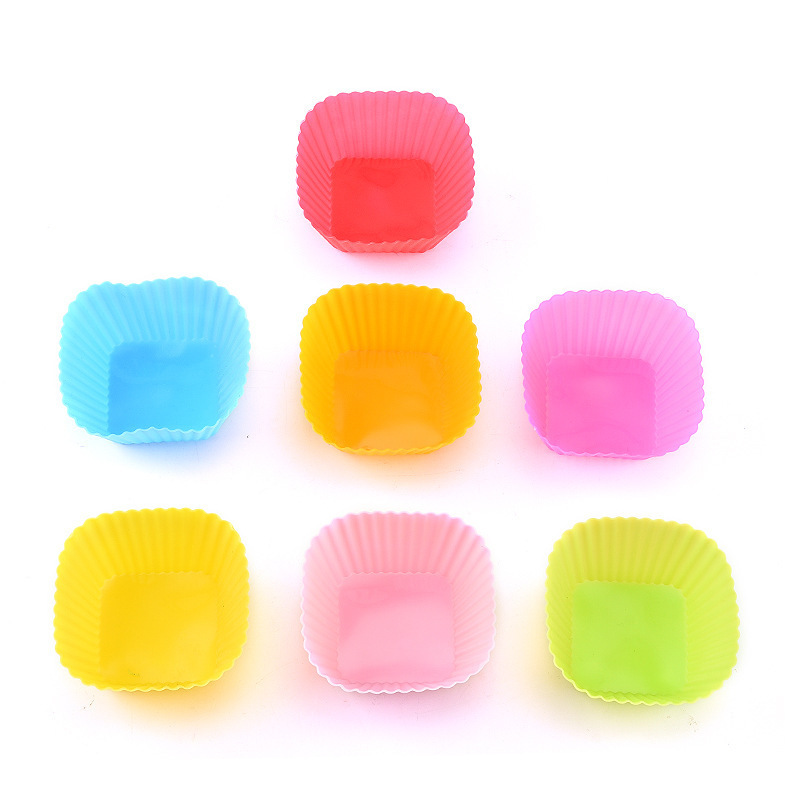 Custom Wholesale Silicone Cake Cup Mould Baking Cup Liners 36 Pieces Safe Reusable Food Grade Nonstick Cake Mould Set