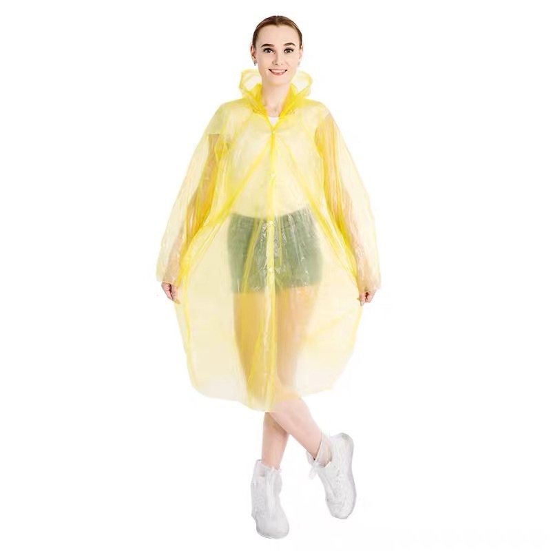 Portable Disposable clear impermeable Pocket Rain Coat Poncho Jacket cover Waterproof Raincoat For Adults Women Men