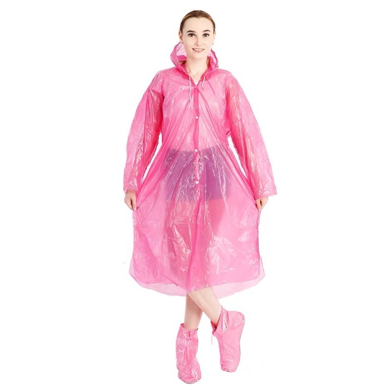 Portable Disposable clear impermeable Pocket Rain Coat Poncho Jacket cover Waterproof Raincoat For Adults Women Men