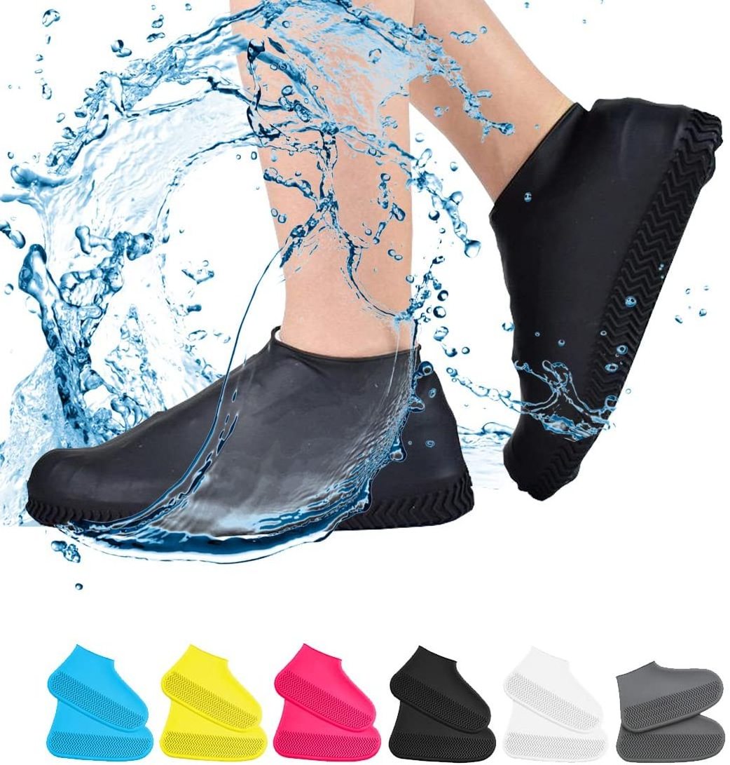 Waterproof Shoe Cover Rain Boots Reusable Silicone Rubber Rain Shoe Cover Hot Sale Silicone Unisex Midi Rain Boots Baby Custom