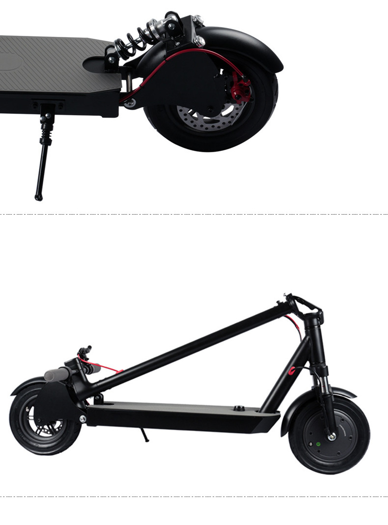 Newest 350W Motor 10.5Ah Battery 35KM Range big wheels kick 2 wheel electric scooter adult foldable