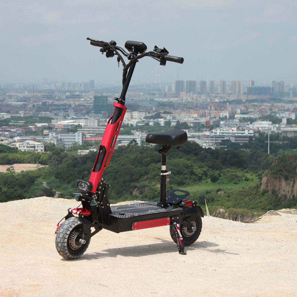 Removable battery 3000W*2 off road e scooter foldable dual motor escooter