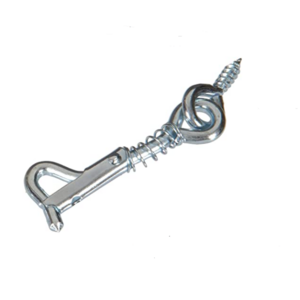 Zinc Plated Spring-Tension Safety Gate Hook with eye latchs