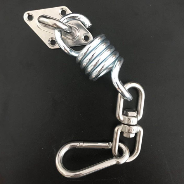 Stainless Steel Double Ended Eye to Eye Swivel Shackle Ring Connector for Hammock Chairs