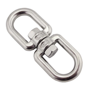 Stainless Steel Double Ended Eye to Eye Swivel Shackle Ring Connector for Hammock Chairs