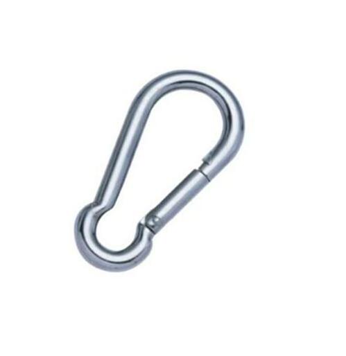 Stainless Steel Spring Snap Hook Carabiner with Eyelet DIN5299 Form A