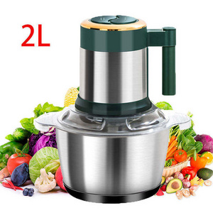 10 Cup Stainless Steel Food Processors Mini, vegetable chopper mixer kitchenaid design meat grinder/