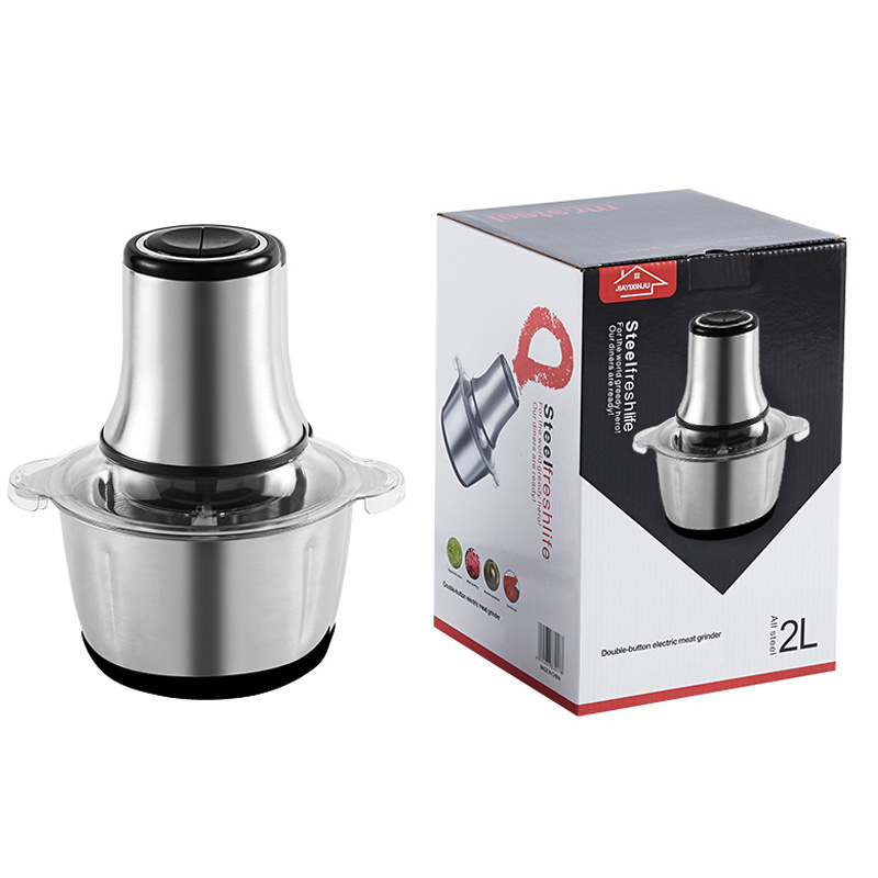 China Wholesale Large Meat Grinder Electric Mini Food Chopper Stainless Steel Reasonable Price Mixer Blade