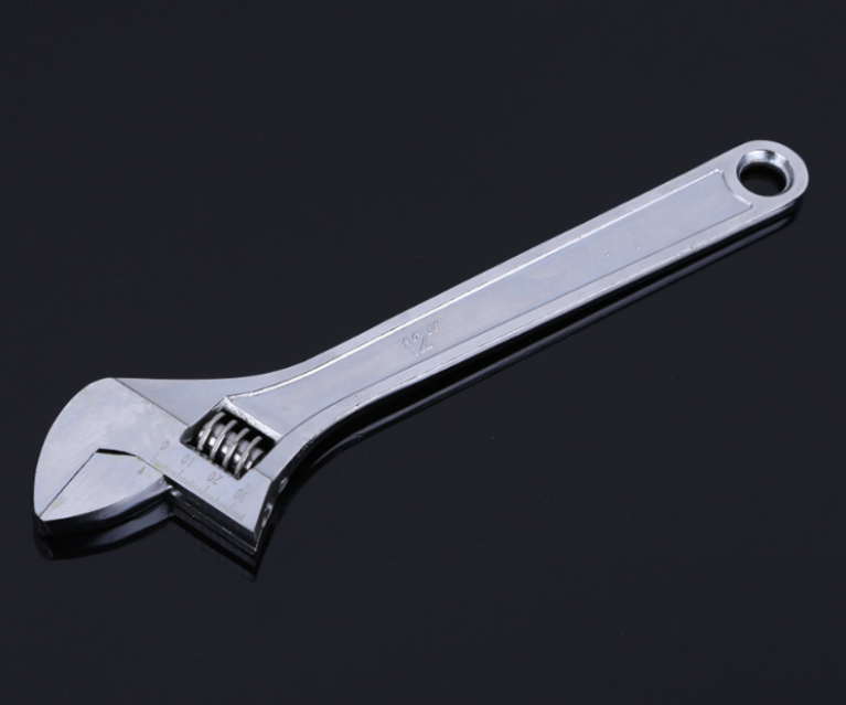 Professinal carbon steel Chrome plated shifting adjustable monkey wrench