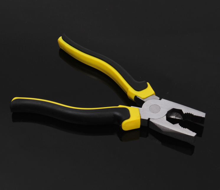 Professinal banana handle flat nose wire cutting combination plier