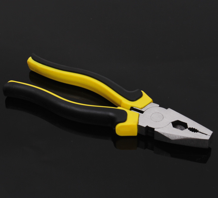 Professinal banana handle flat nose wire cutting combination plier