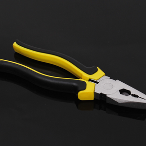 Professinal banana handle flat nose wire cutting combination plier