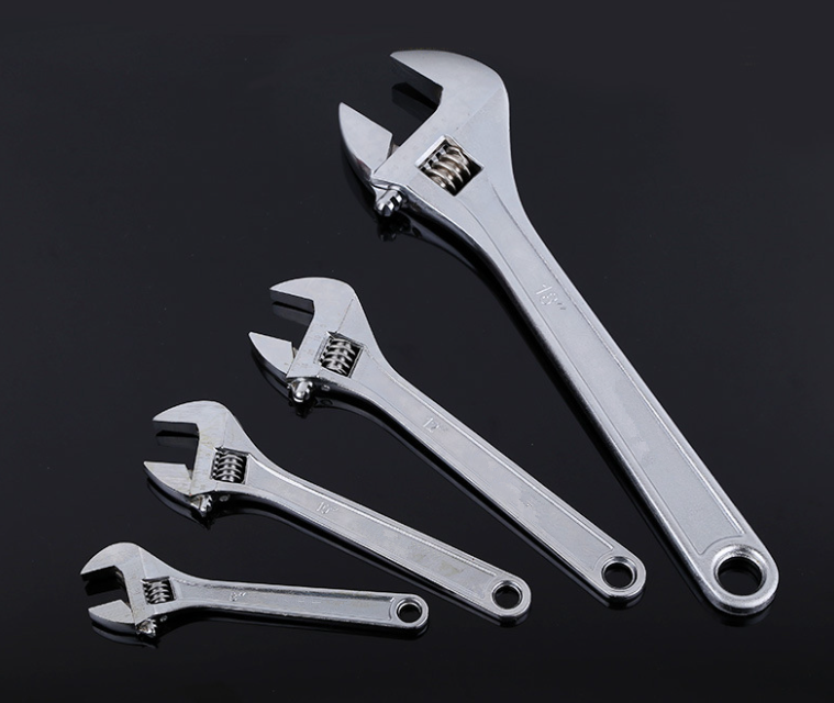 Professinal carbon steel Chrome plated shifting adjustable monkey wrench