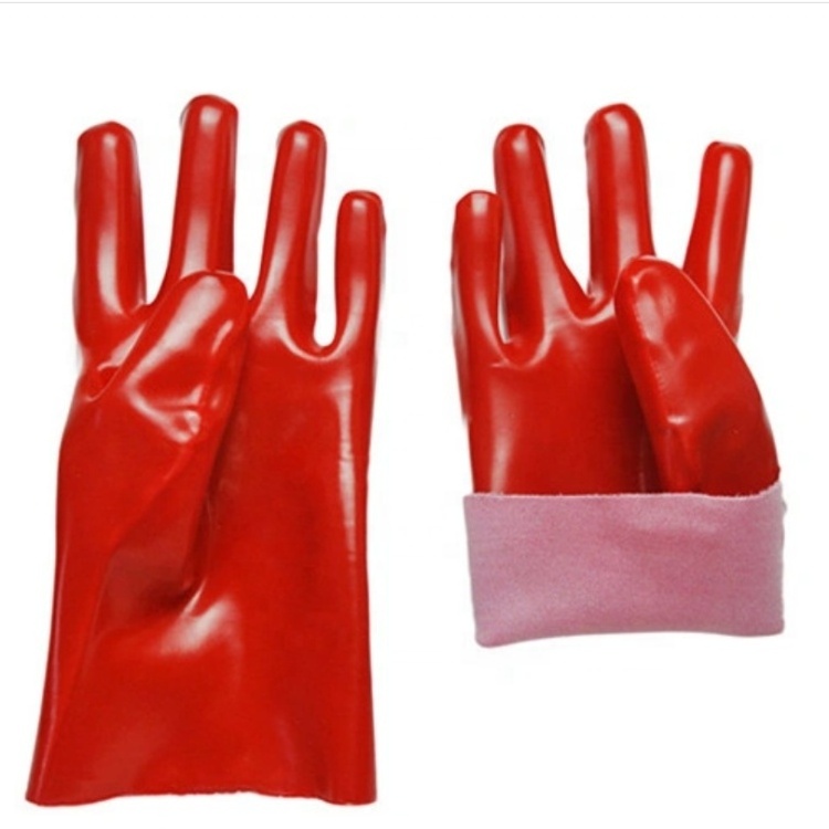 PVC Coated Gloves with Excellent Oil Acid and Alkali Resistance