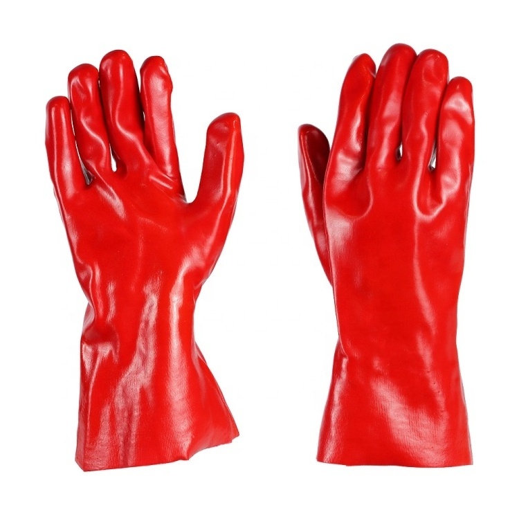 PVC Coated Gloves with Excellent Oil Acid and Alkali Resistance