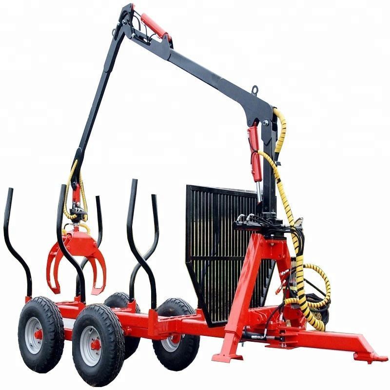 RIma log grapple timber crane 3 point splitter wood with crane