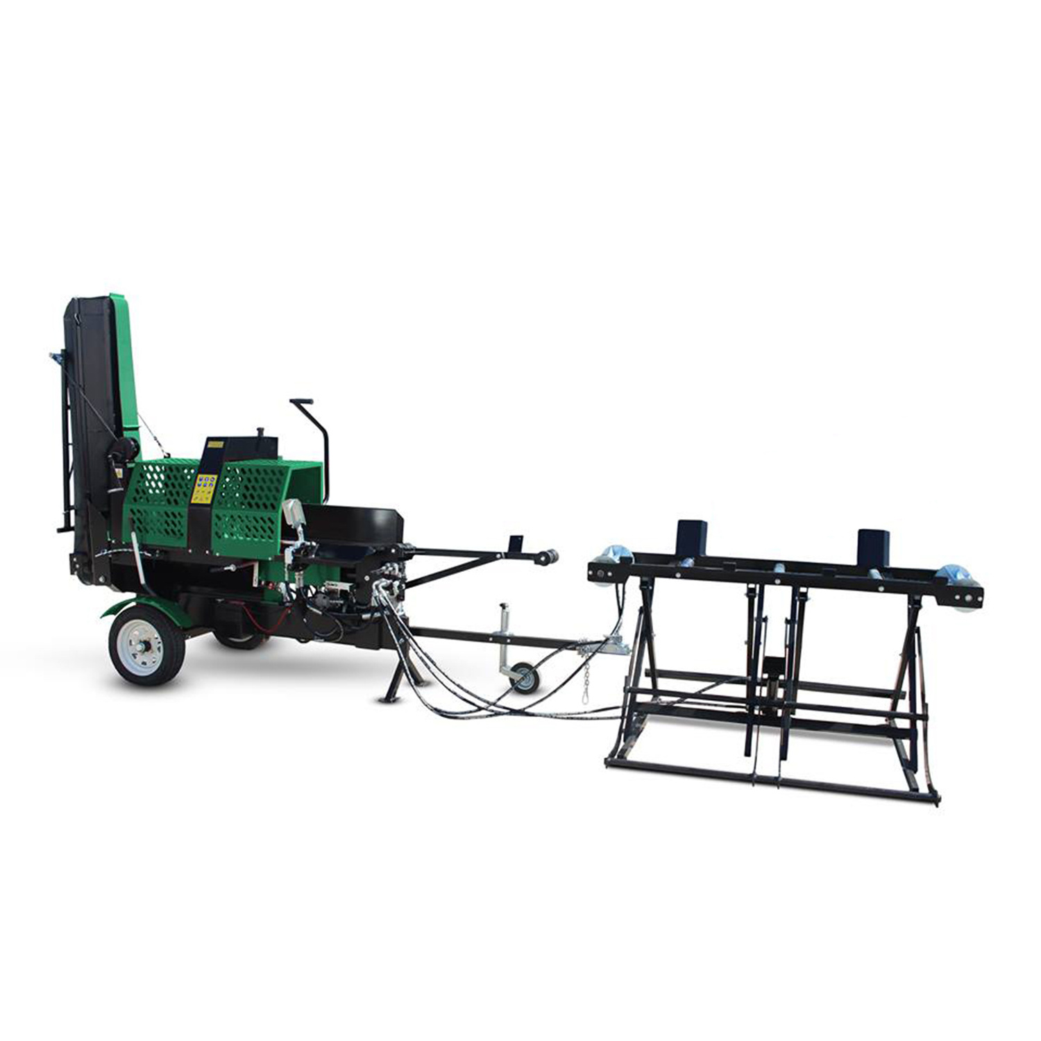 Hot Sale 20 Ton Hydraulic Vertical and Horizontal Log Saw Firewood Processor Gasoline Log Splitting Machine