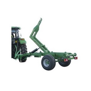 Small ATV Farm hydraulic 6 ton hook lift tipper dump trailer / container carrier lifter for tractor