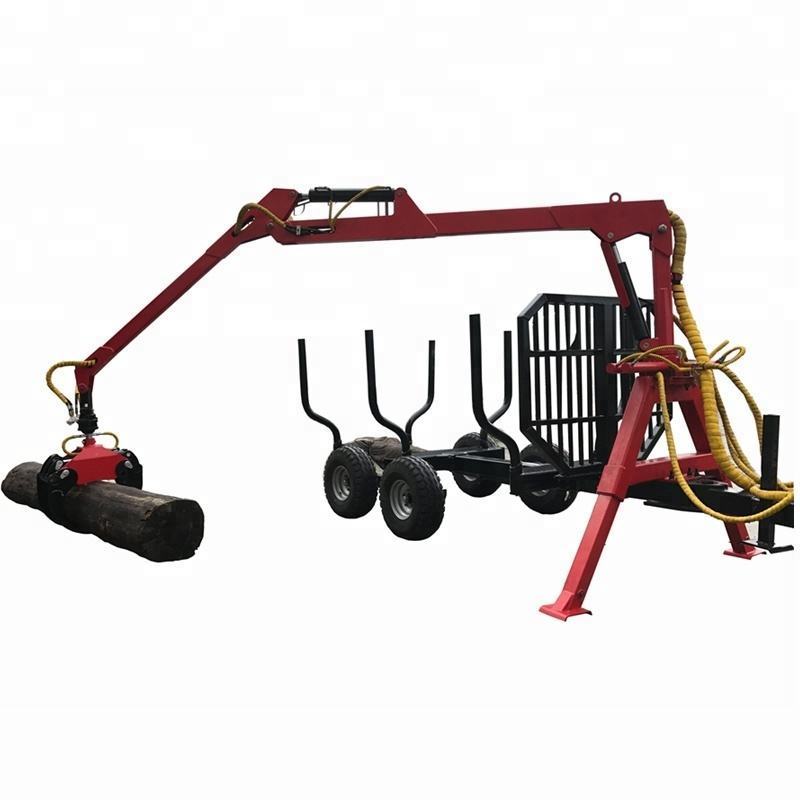 RIma log grapple timber crane 3 point splitter wood with crane