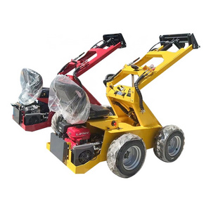 gasoline / diesel mini steer wheel  loader with dumper for construction