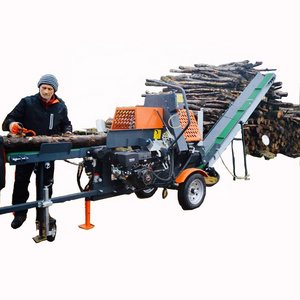 12ton new CE TUV standard petrol / gasoline wood log splitter with chainsaw