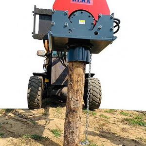 Skid steer loader Powered Fence Post Pounder