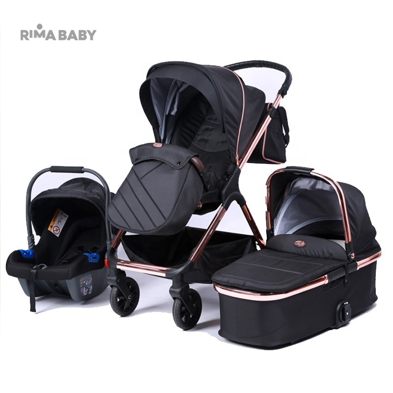 2021 New Sport  Bebek Arabasi  3 In 1 Luxury Travel System Pushchairs Car Seat Stroller