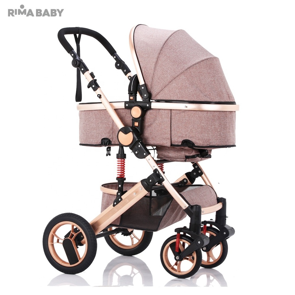 Wholesale new design 2-in-1 Travel System Luxurious Metal Antique Doll Baby Stroller