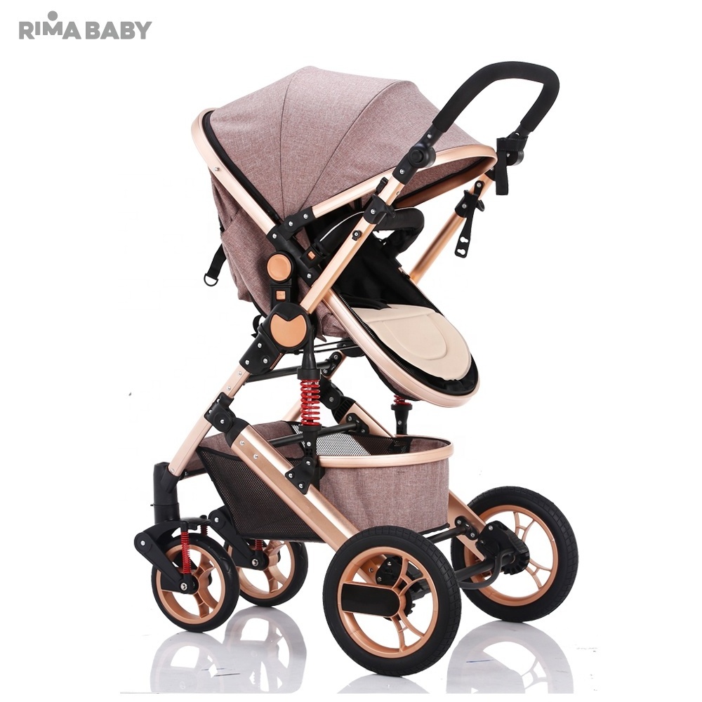 Wholesale new design 2-in-1 Travel System Luxurious Metal Antique Doll Baby Stroller