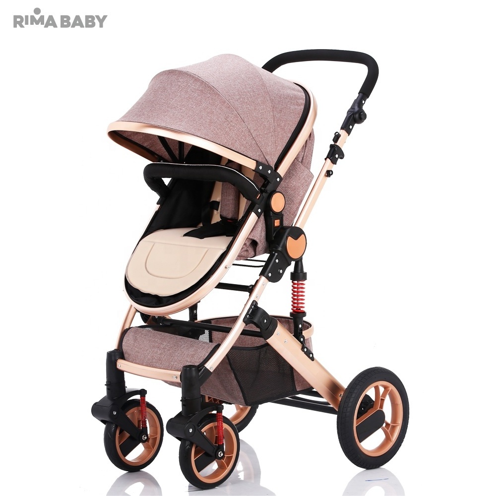 Wholesale new design 2-in-1 Travel System Luxurious Metal Antique Doll Baby Stroller