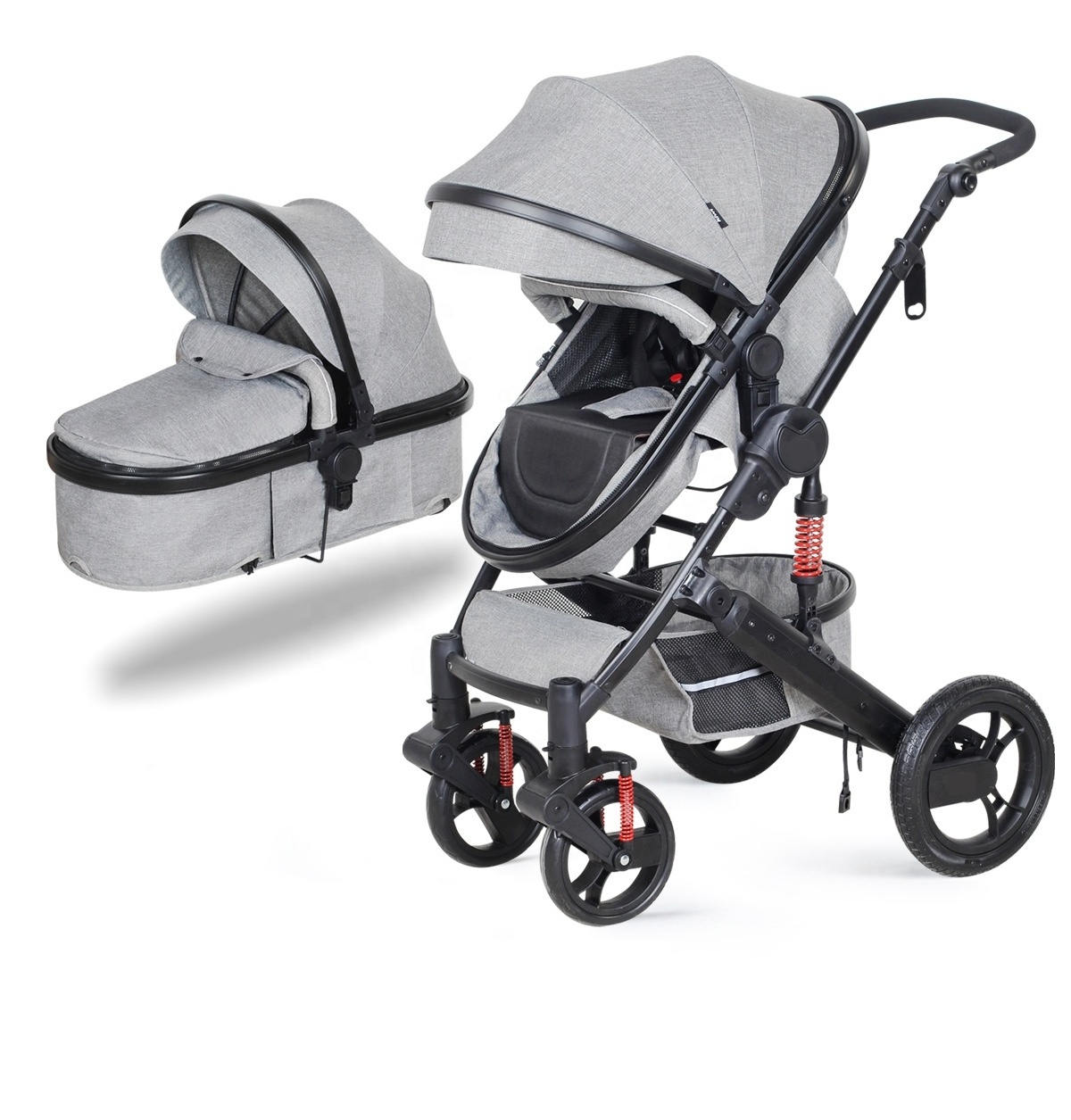 Wholesale new design 2-in-1 Travel System Luxurious Metal Antique Doll Baby Stroller