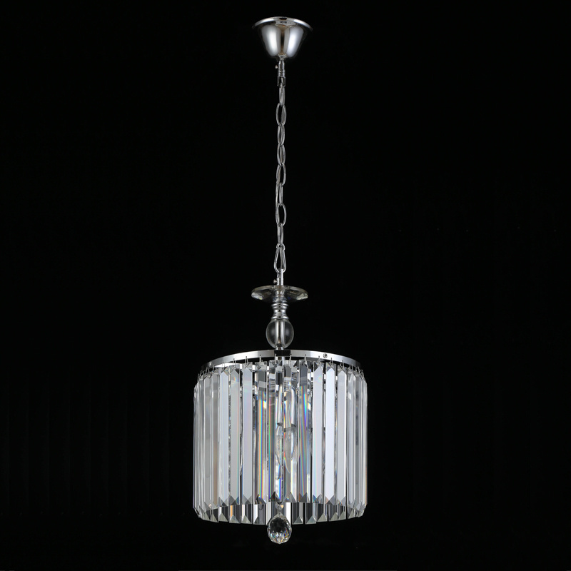 New design crystal pendant light chrome color modern crystal style pendant light fixtures