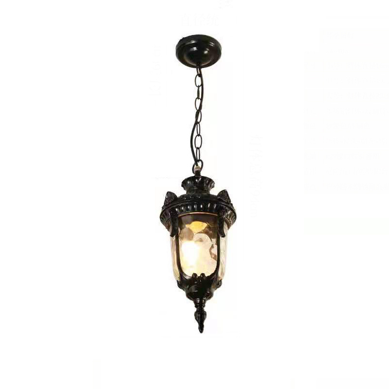 Outdoor Hanging Light Fixture Pendant Light for Exterior House Porch Patio Outside Ceiling Lamp Veranda Bronze