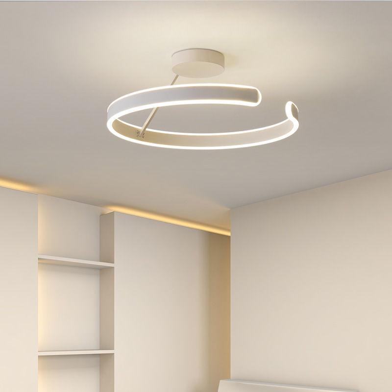 Study bedroom light master bedroom minimalist ceiling light fixture simple and modern personality Nordic pendant light