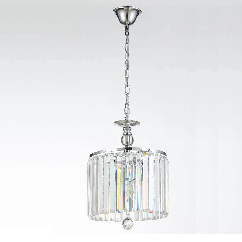 New design crystal pendant light chrome color modern crystal style pendant light fixtures