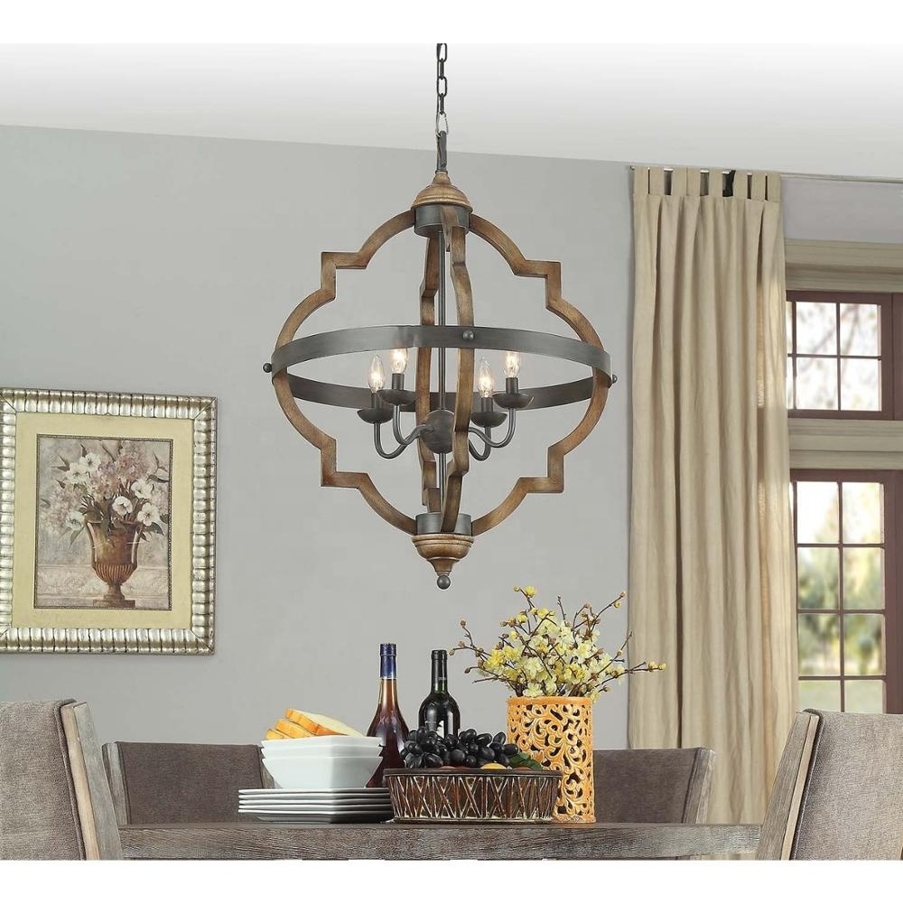 Oil Rubbed Bronze antique Farmhouse Chandelier Lighting Flush mount LED Ceiling Light Fixture Pendant Lamp