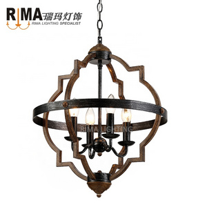 Oil Rubbed Bronze antique Farmhouse Chandelier Lighting Flush mount LED Ceiling Light Fixture Pendant Lamp