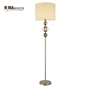 Modern Fancy decorative  vintage antique brass steel stainless hotel  Floor Lamp  for living room