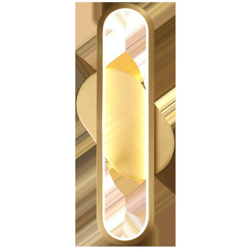 Modern gold aluminum simplicity led wall lamps creative bedroom for home decoration