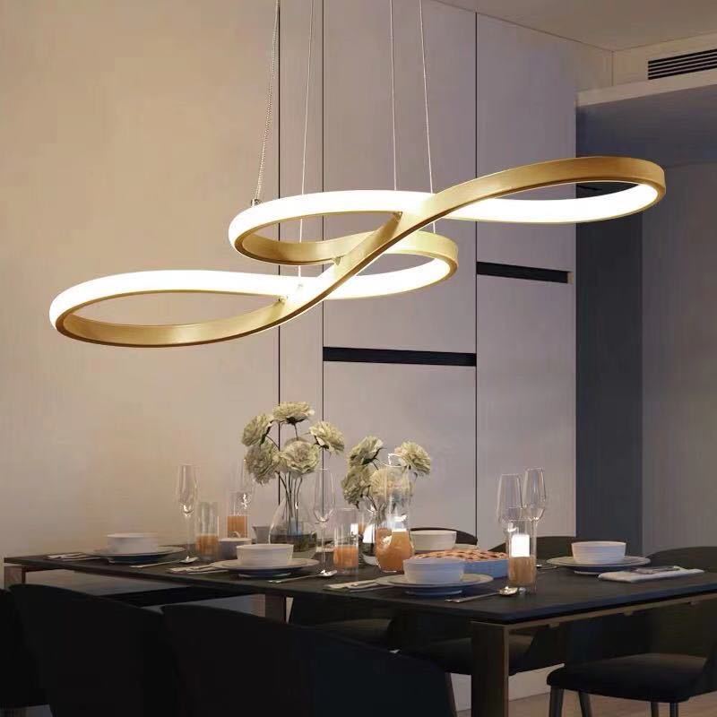 LED postmodern dining pendant lighting fixtures minimalist living room lights fashionable dining room lights