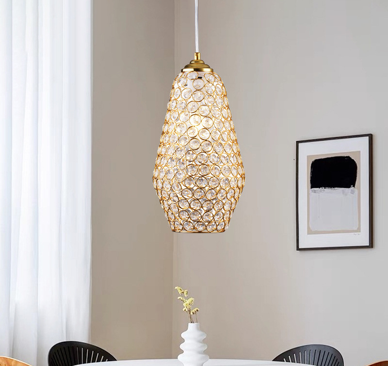 Italian Luxury Pendant Light Modern Crystal New Restaurant Bedhead European Creative Bar Table Nordic Lighting Fixtures