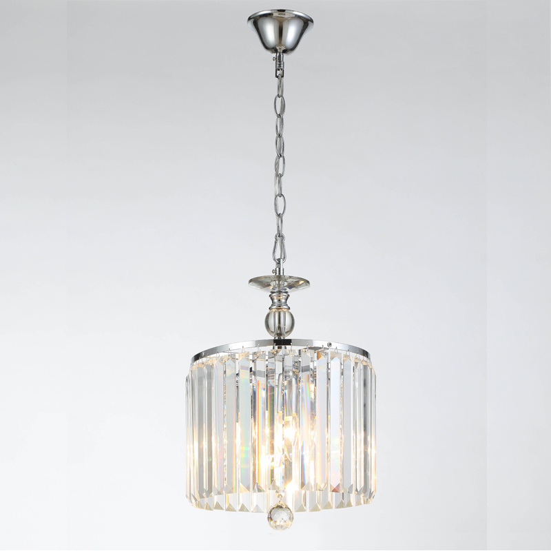 New design crystal pendant light chrome color modern crystal style pendant light fixtures