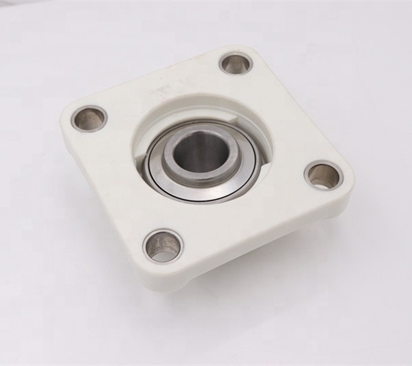 Anti-rusted plastic housing F207 UCF207 square flange pillow block bearing housing UCF207 with stainless steel insert bearing